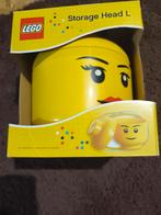 LEGO Head L Girl Opbergbox - Kunststof - Geel, Ophalen, Nieuw, Lego