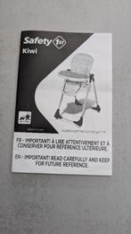 Chaise haute enfant Safety Kiwi, Enlèvement, Utilisé, Autres types, Ceinture(s)