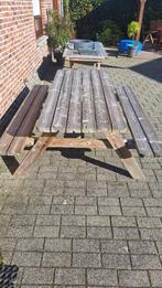 pick-nick tafel, Tuin en Terras, Ophalen, Gebruikt, Hout