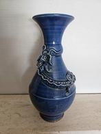 Vase chinois ancien, dragon, fabriqué à la main, céramique c, Envoi