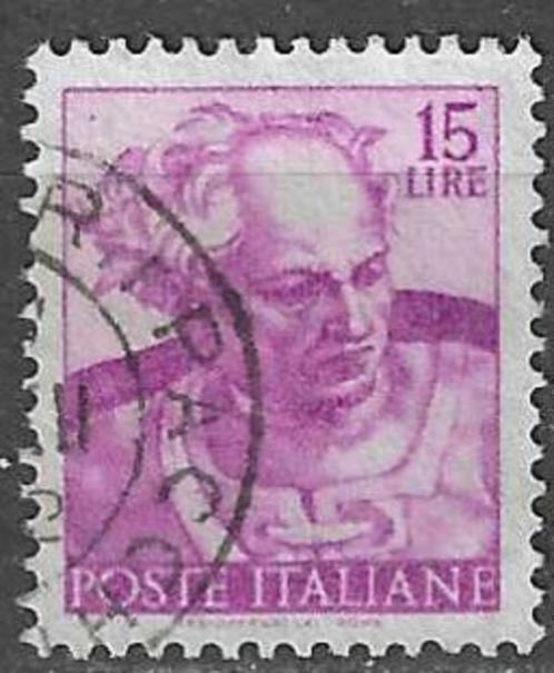 Italie 1961 - Yvert 829 - Werken van Michelangelo (ST), Postzegels en Munten, Postzegels | Europa | Italië, Gestempeld, Verzenden
