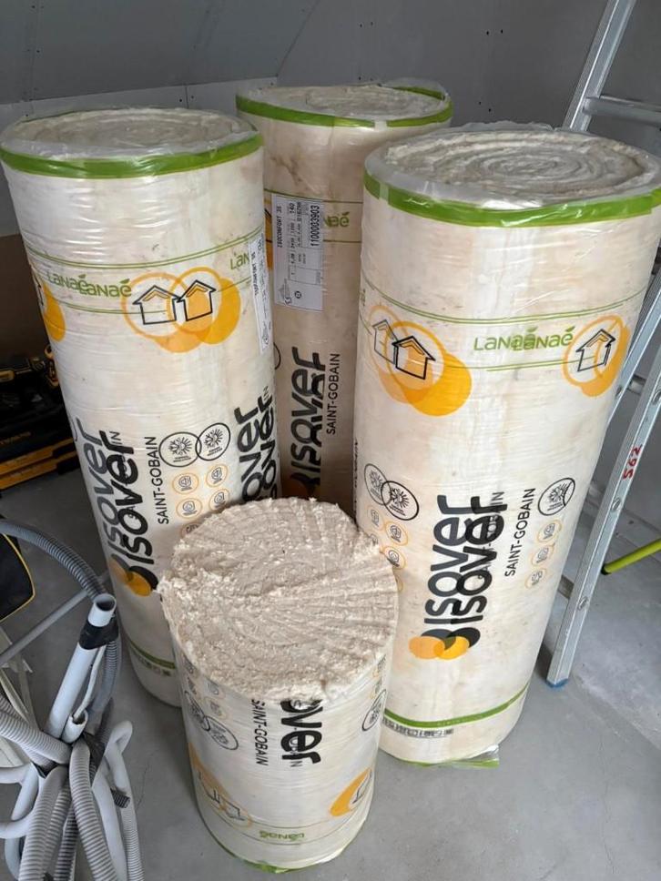 Te koop: ISOVER Isoconfort 35 glaswolisolatie – 140 mm, Bricolage & Construction, Isolation & Étanchéité, Neuf, Isolation de toiture