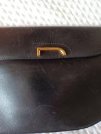 DELVAUX zwarte buideltas met logo, Handtassen en Accessoires, Tassen | Damestassen, Verzenden, Zwart