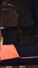 4 lappen fleecestof, Hobby en Vrije tijd, Gebruikt, Blauw, Ophalen of Verzenden, 30 tot 120 cm