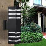 2 Buitenlampen boven/onder, Tuin en Terras, Buitenverlichting, Ophalen, Kunststof, Wandlamp, Nieuw