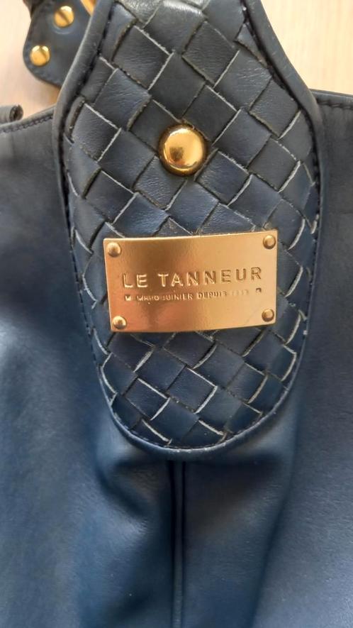 CADEAU-IDEE! -50%! Verkoopprijs €380! LE TANNEUR leren tas, Handtassen en Accessoires, Tassen | Damestassen, Nieuw, Blauw, Ophalen of Verzenden