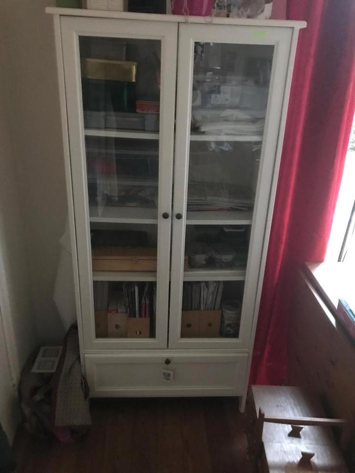 Ikea vitrine kastjes uit Hemnes reeks, Huis en Inrichting, Kasten | Vitrinekasten, Gebruikt, 150 tot 200 cm, 50 tot 100 cm, 25 tot 50 cm