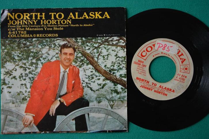 Johnny Horton – North To Alaska - Promo vinyl singel (B), Cd's en Dvd's, Vinyl Singles, Gebruikt, Single, Country en Western, 7 inch