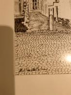 Pentekening A.Van Belleghem, Antiek en Kunst, Ophalen