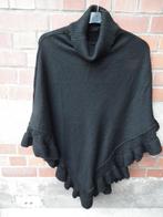 Zwarte poncho voor dames (one size fits all) 100% acryl, Verzenden, Zwart, Maat 42/44 (L), Sans marque (Paprika)