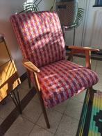 Leuke vintage fauteuil, Huis en Inrichting, Fauteuils, Ophalen, Hout, Minder dan 75 cm, Vintage