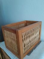 Panier bois/osier, h19,5 x19x29, Maison & Meubles, Accessoires pour la Maison | Plataux & Paniers, Enlèvement, Rectangulaire, Bois