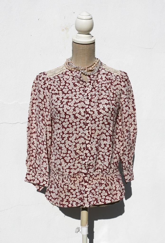 Mooie Kookai T38 blouse met bloemenprint, Kleding | Dames, Blouses en Tunieken, Zo goed als nieuw, Maat 38/40 (M), Ophalen of Verzenden