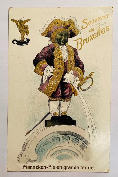 carte postale ancienne Manneken Pis - 1925, Verzamelen, Postkaarten | België, Gelopen, Brussel (Gewest), 1920 tot 1940, Ophalen of Verzenden