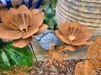 Cortenstaal tuindecoratie! Bloemen & vlinders! HEEL MOOI, Tuin en Terras, Ophalen of Verzenden, Zo goed als nieuw