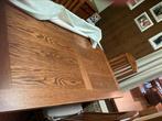 Eiken tafel en 4 stoelen, Huis en Inrichting, Ophalen, Gebruikt, Eikenhout, 50 tot 100 cm