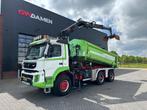 Volvo FMX 420 6x6 Kipper/Kraan Euro 5, Autos, Camions, Boîte manuelle, 428 ch, Diesel, TVA déductible