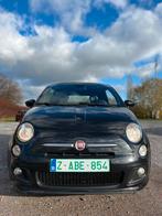 Fiat 500C Sports 2015 1.2 benzine euro6b, Auto's, Fiat, 4 cilinders, Cabriolet, Zwart, Leder