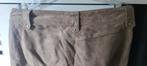 Licht Bruine lederen broek daim maat 38 echt leer geborsteld, Ophalen of Verzenden, Gedragen, Maat 38/40 (M), Bruin