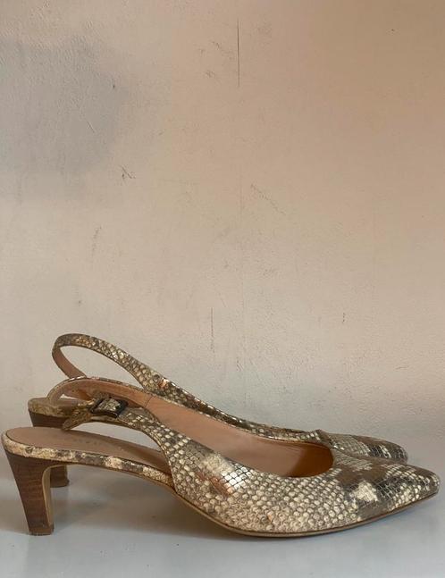 LAMICA Italy slangenleer slingback pumps (40), Kleding | Dames, Schoenen, Pumps, Ophalen of Verzenden