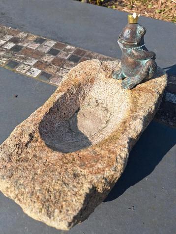 fontaine in natuursteen met bronze spuiter, Tuin en Terras, Ophalen, Nieuw
