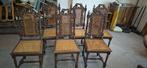 6 chaises malinoises haut dossier en chêne, Ophalen
