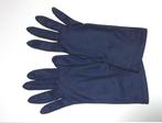 Gants fins bleu marine vintage - Taille 6 - 6.5, Kleding | Dames, Mutsen, Sjaals en Handschoenen, Ophalen of Verzenden, Gedragen