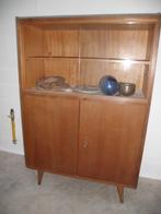 Te koop vintage vitrinekast, Huis en Inrichting, Kasten | Vitrinekasten, Ophalen, Gebruikt, Eikenhout, 100 tot 150 cm