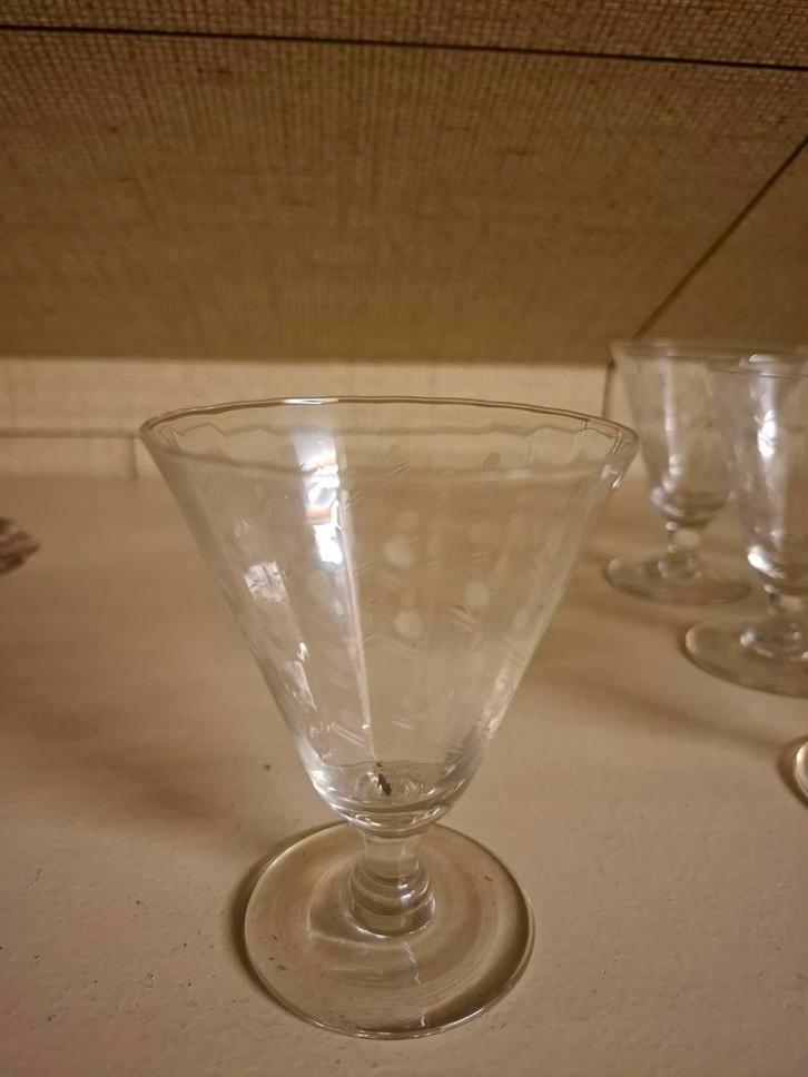 Vintage glazen, Verzamelen, Glas en Drinkglazen, Ophalen