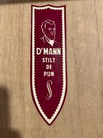 Vintage bladwijzer van Dr. Mann, stilt de pijn, Ophalen of Verzenden, Gebruikt, Reclame