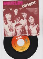 Merlin  – Alright  1974  Glam Rock, Cd's en Dvd's, Vinyl Singles, 7 inch, Single, Ophalen of Verzenden, Zo goed als nieuw