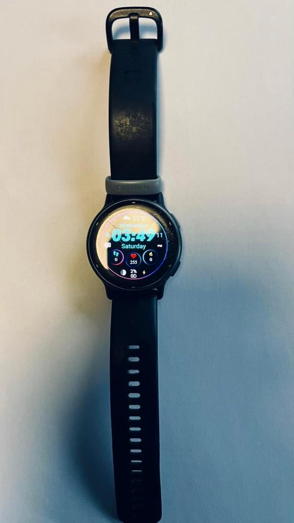 Garmin watch, Handtassen en Accessoires, Smartwatches, Gebruikt, iOS, Zwart, Afstand, Calorieverbanding, Conditie, GPS, Hartslag