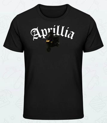 Aprillia SR 50 shirt (nieuw) Zwart beschikbaar voor biedingen