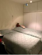 2 x 1 persoons bedden in het wit, Huis en Inrichting, Ophalen, 90 cm, Eenpersoons, Wit