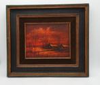 ROBERT BERGHMANS (LUC DE RO) SCHILDERIJ MODERN LANDSCHAP, Antiek en Kunst, Kunst | Schilderijen | Modern, Ophalen of Verzenden
