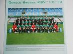 poster - foto Cercle Brugge KSV 2012-2013 met namen spelers, Verzamelen, Ophalen of Verzenden, Zo goed als nieuw