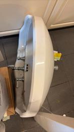 Wasbak met voet, Doe-het-zelf en Bouw, Ophalen, Gebruikt, Steen, Wastafel
