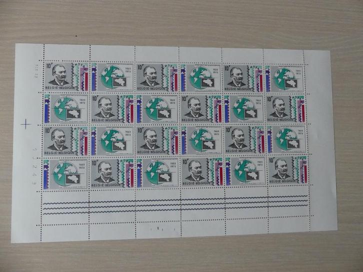 1973 tweeluik :  12 x 1687 J.B. Moens + vignet, Postzegels en Munten, Postzegels | Europa | België, Ophalen of Verzenden