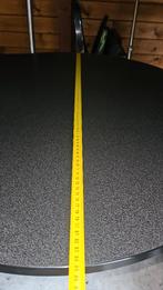 Mooie tafel / bureau - Antraciet - 3 poten, Trois personnes, Comme neuf, Enlèvement, 50 à 100 cm