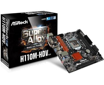 ASRock H110M-HDV R3.0 LGA1151 - Nieuw Retail beschikbaar voor biedingen