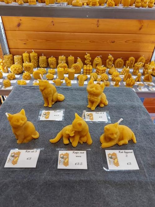 Bijenwas kaarsen imkerij handgemaakt dieren, Huis en Inrichting, Woonaccessoires | Kandelaars en Kaarsen, Nieuw, Kaars, Minder dan 25 cm