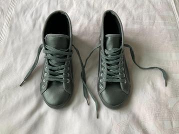 Baskets montantes gris/métal femmes 38 La redoute  beschikbaar voor biedingen