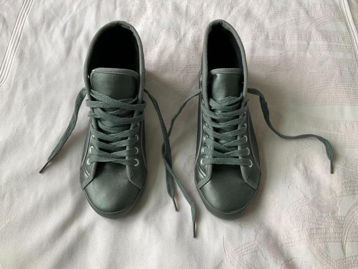 Baskets montantes gris/métal femmes 38 La redoute, Kleding | Dames, Schoenen, Gedragen, Sneakers, Grijs, Ophalen