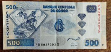 500 francs Banque Centrale du Congo beschikbaar voor biedingen