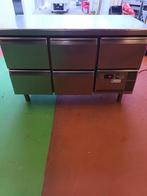 Koelwerkbank  rvs koeling met laden en koelvitrine horeca, Enlèvement