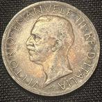 Italie - 5 Lire 1927 R - KM 67 - 82, Enlèvement ou Envoi, Monnaie en vrac, Argent, Italie