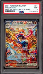 Greninja ex [SIR] PSA 9 - 214/167 - Twilight Masquerade 2024, Enlèvement ou Envoi, Comme neuf, Cartes en vrac