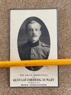 BP OUDSTRIJDER 14-18 GUSTAAF DUMAZY OORLOGSINVALIDE, Verzamelen, Bidprentjes en Rouwkaarten, Ophalen of Verzenden, Bidprentje