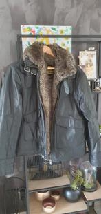 Echt dik leren jack met bont aan de binnenkant, Zwart, Maat 56/58 (XL), Ophalen of Verzenden, Esprit, H&M, RG 512, ...