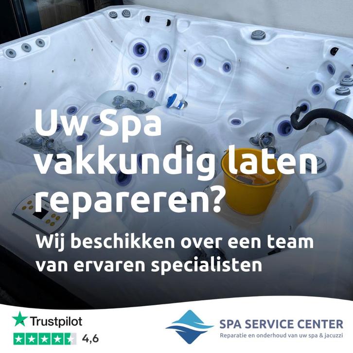 Wij repareren uw jacuzzi of spa, Tuin en Terras, Bubbelbaden en Hottubs, Nieuw, Vast, Ophalen of Verzenden